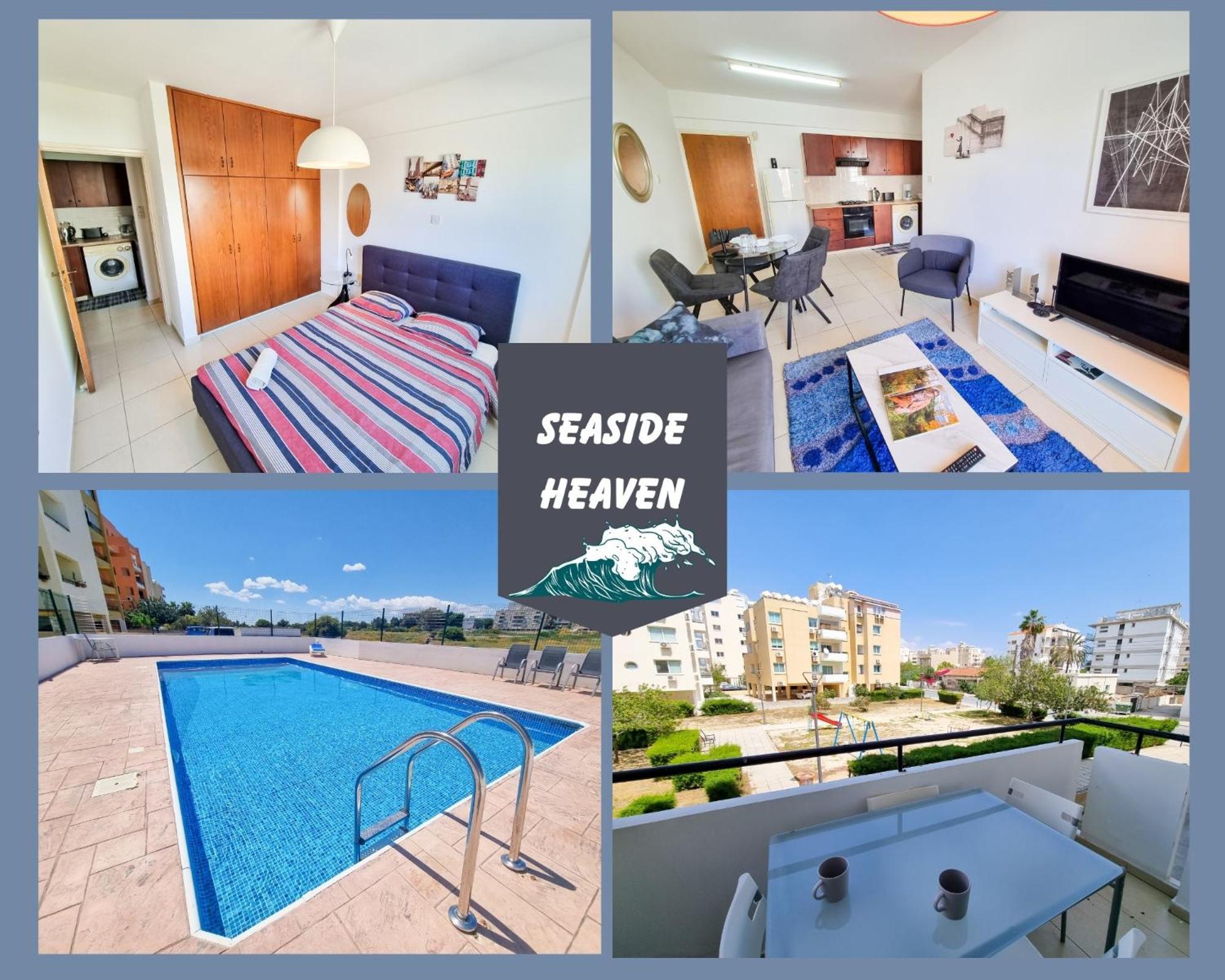 Seaside Heaven Apartment With Pool Lárnaca Exterior foto